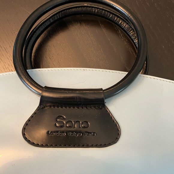 Sono Patent light blue satchel - Picture 2 of 2